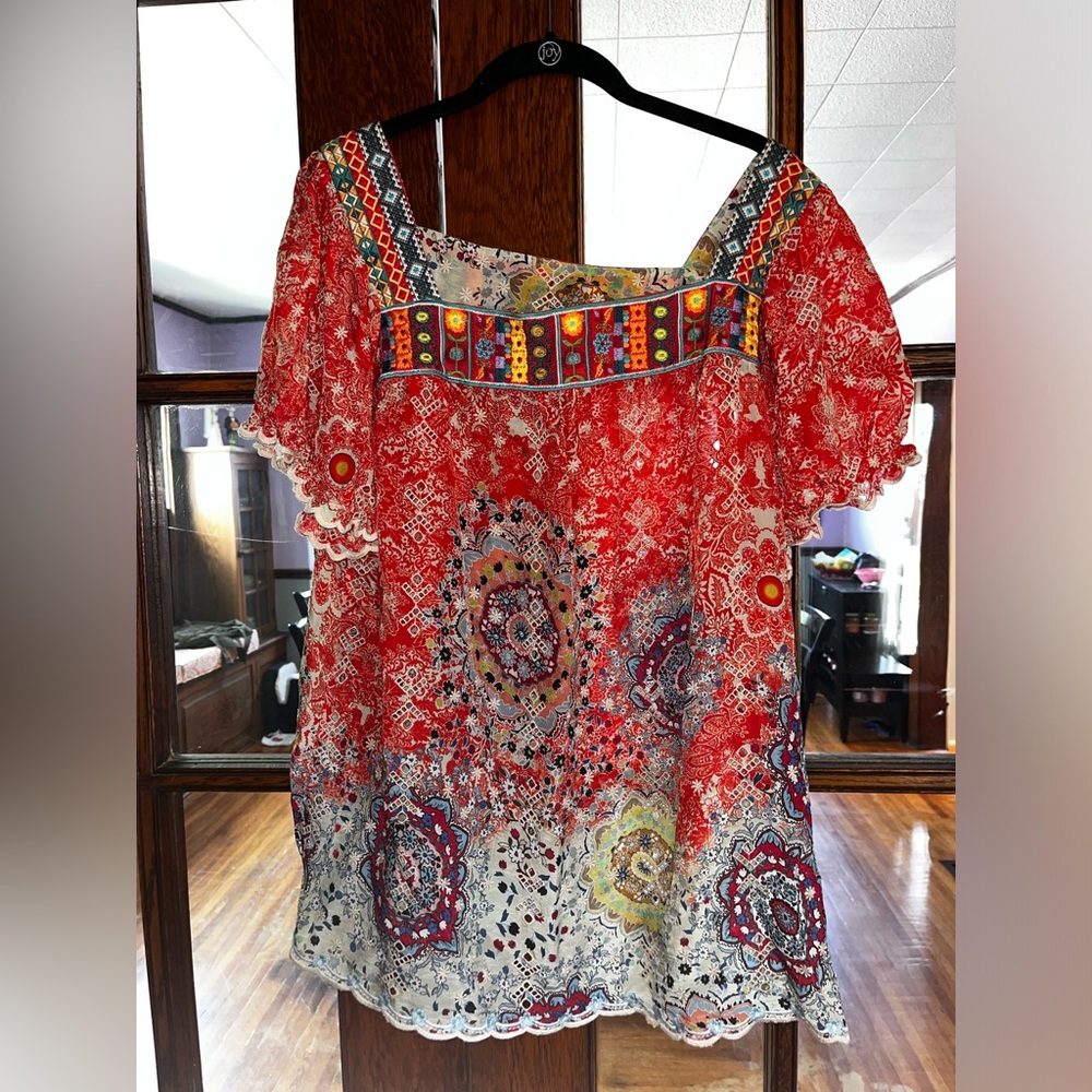Johnny Was womens blouse. Size large. Runs generous.